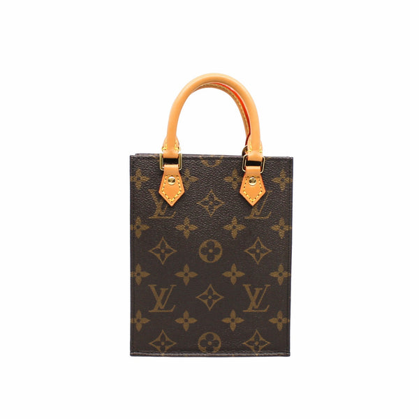 Louis Vuitton Monogram Petit Sac Plat Brown