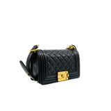 thumbnail Small Boy Lambskin Black Bag GHW Seri 22 - L'UXE LINK