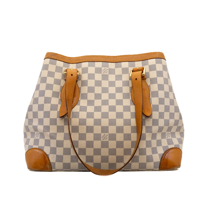 Hampstead MM Damier Azur Tote Bag Ghw 2011