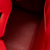 thumbnail Birkin 30 Togo Leather In Q5 Rouge Casaque GHW T Stamp