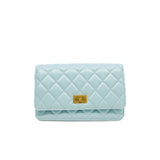 thumbnail 2.55 Reissue Wallet On Chain Aged Calfskin Light Blue Brushed GHW Seri C11TXXXX - L'UXE LINK