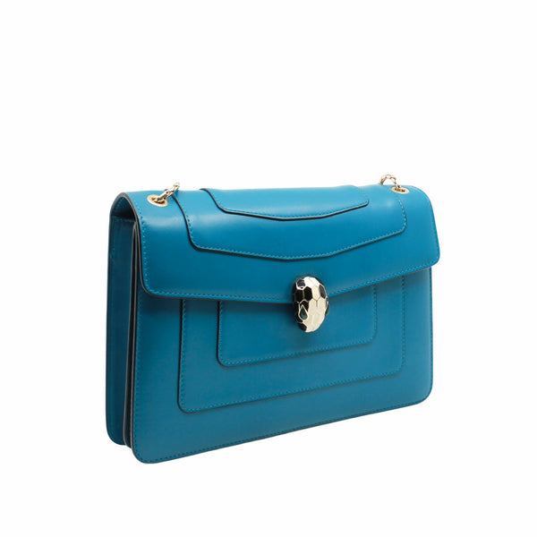 serpenti shoulder bag in lake green ghw - L'UXE LINK