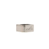 thumbnail Bolduc Scarf 90 In Silver And Palladium Plated Ring - L'UXE LINK