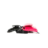 thumbnail Belt In Love Black And Pink In Patent Leather Quilted Double Mini Flap Waist Bag Seri 29