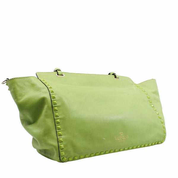 tote medium bag with strap green ghw - L'UXE LINK