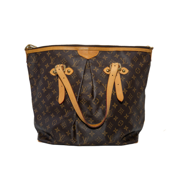 Palermo GM Brown Monogram Canvas Handbag GHW 2008 - L'UXE LINK