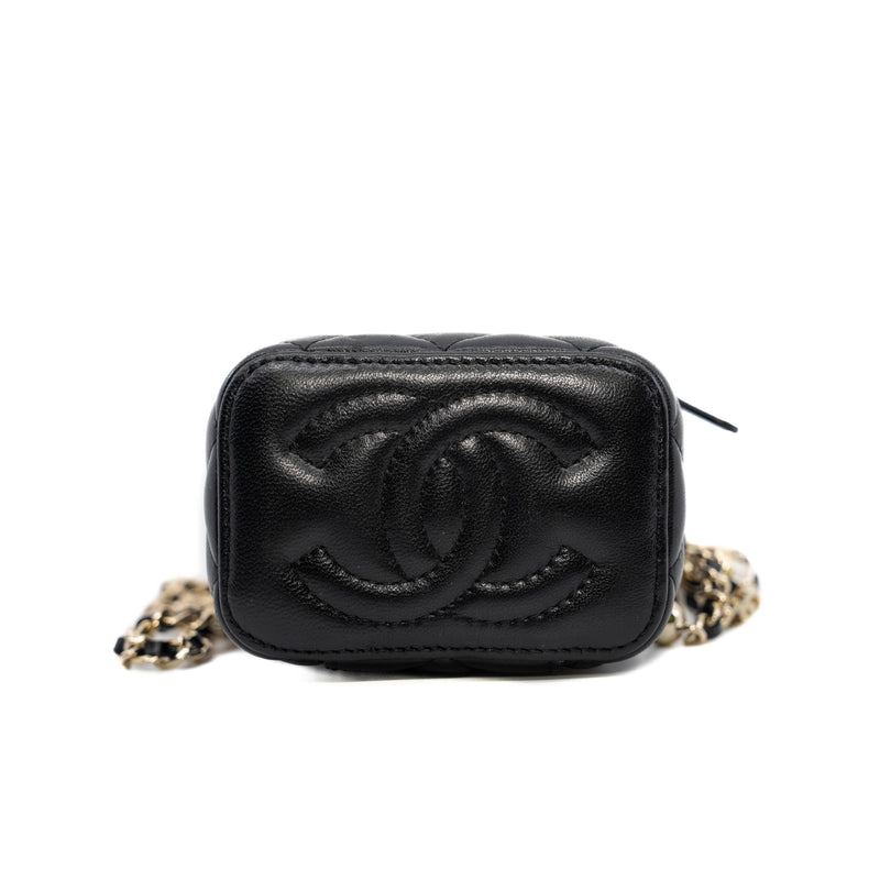 Mini Vanity Case With Football Crush In Lambskin Black GHW #3080XXXX