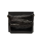 thumbnail Medium Gabrielle In Black Aged Calfskin Leather Quilted Hobo Bag Multi Hardware Seri 27 - L'UXE LINK