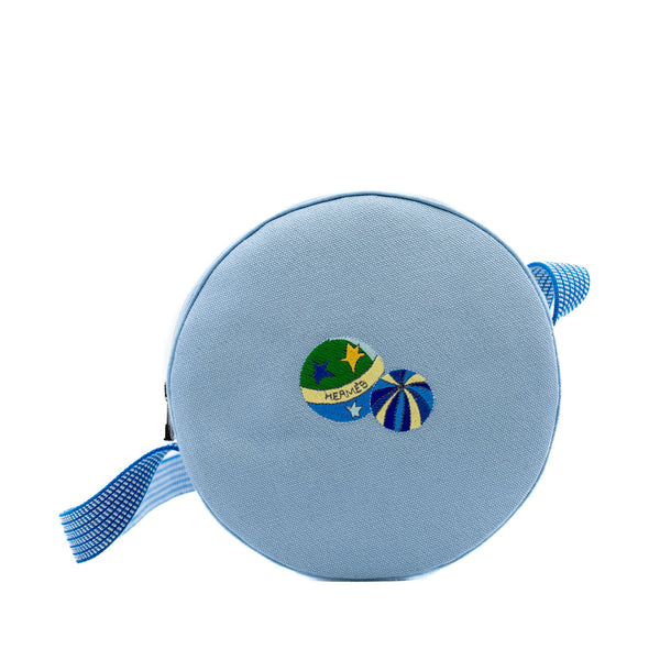 blue circle fabric bag with balls - L'UXE LINK