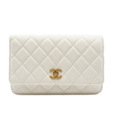 thumbnail Pearl Crush In White Lambskin Wallet On Chain GHW Seri 30 - L'UXE LINK