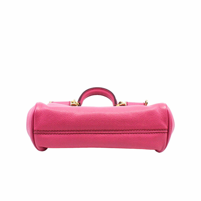 Sicily bag in dauphine Small Pink calfskin GHW