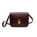 thumbnail Medium Classic Box Bag In Calfskin Burgundy GHW