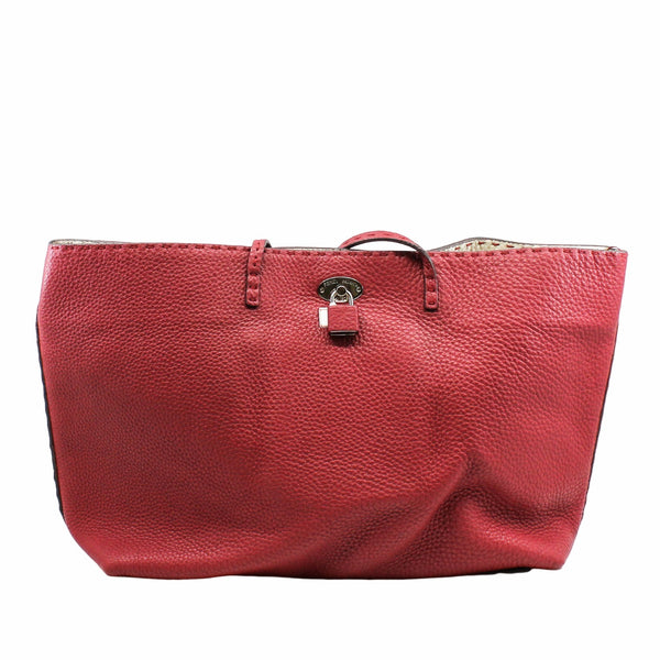 Tote Bag Leather Red - L'UXE LINK