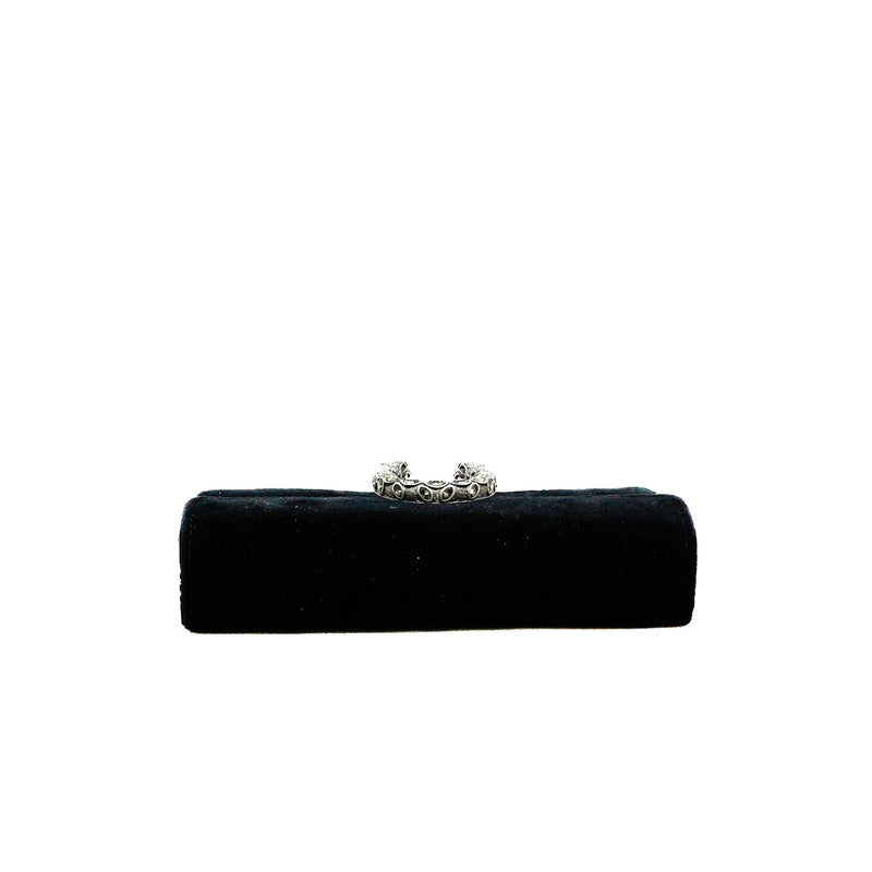 Mini Dionysus Velvet Super Mini Bag In Black SHW - L'UXE LINK