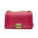 thumbnail Small Leboy in lambskin rose pink ghw seri 23 - L'UXE LINK