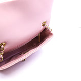 thumbnail Mini Heart Charms In Pink Lambskin Leather Quilted Flap Bag GHW Seri POU2XXXX - L'UXE LINK