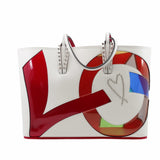 thumbnail Cabata East West Handbag PVC Leather  white - L'UXE LINK