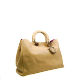 thumbnail Diorissimo In Beige/Pink Calfskin Handbag PHW With Strap/Pouch - L'UXE LINK