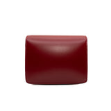 thumbnail Mini Classic Box Calfskin Red Flap Bag with Strap - L'UXE LINK