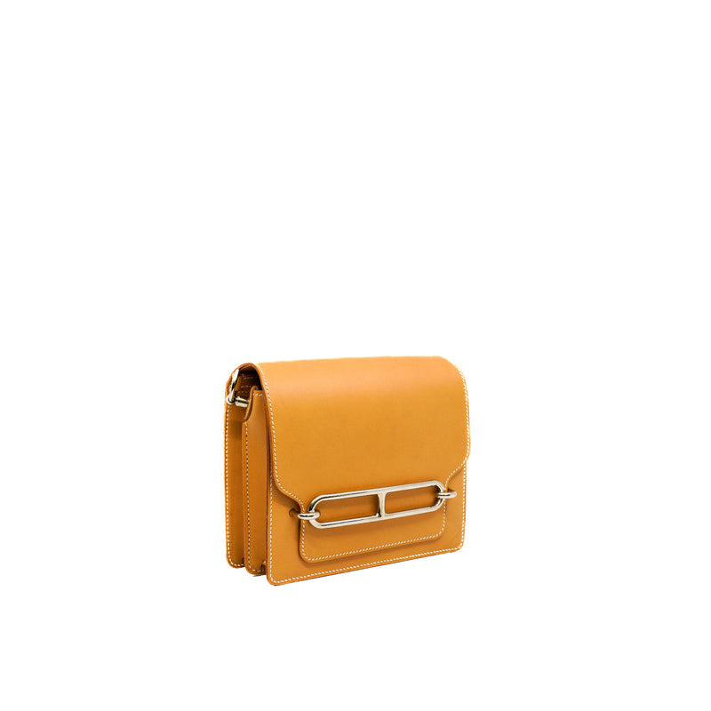 Mini Roulis 21 Naturel Sable In Butler Leather PHW Stamp A