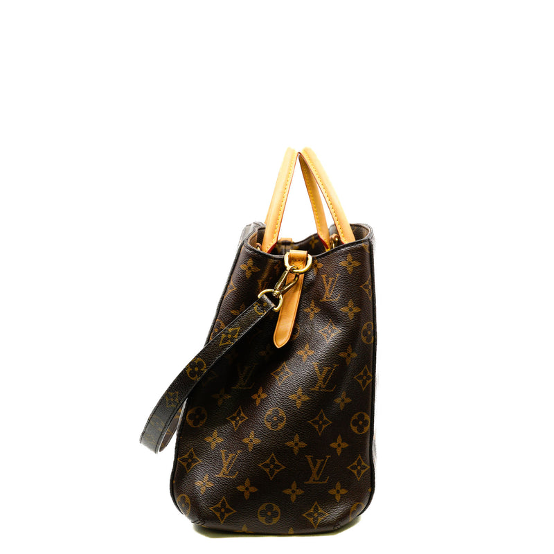 Montaigne GM Monogram Canvas Top Handle Bag GHW With Strap - L'UXE LINK