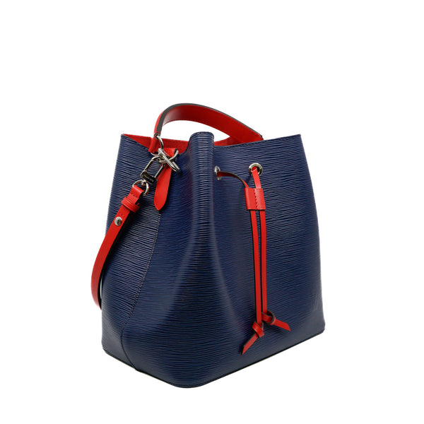 epi neonoe handbag blue and red - L'UXE LINK