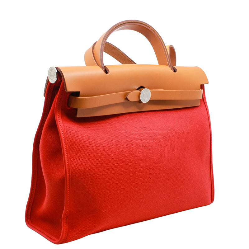 herbag 31 fabric orange red phw X stamp - L'UXE LINK