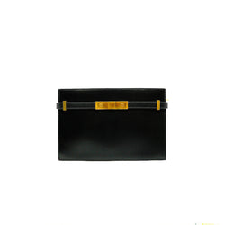 New Pochette Manhattan Black Leather Bag GHW - L'UXE LINK