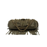 thumbnail Paris-Dallas Lambskin In Brown Fringe Timeless Flap Bag GHW Seri 19