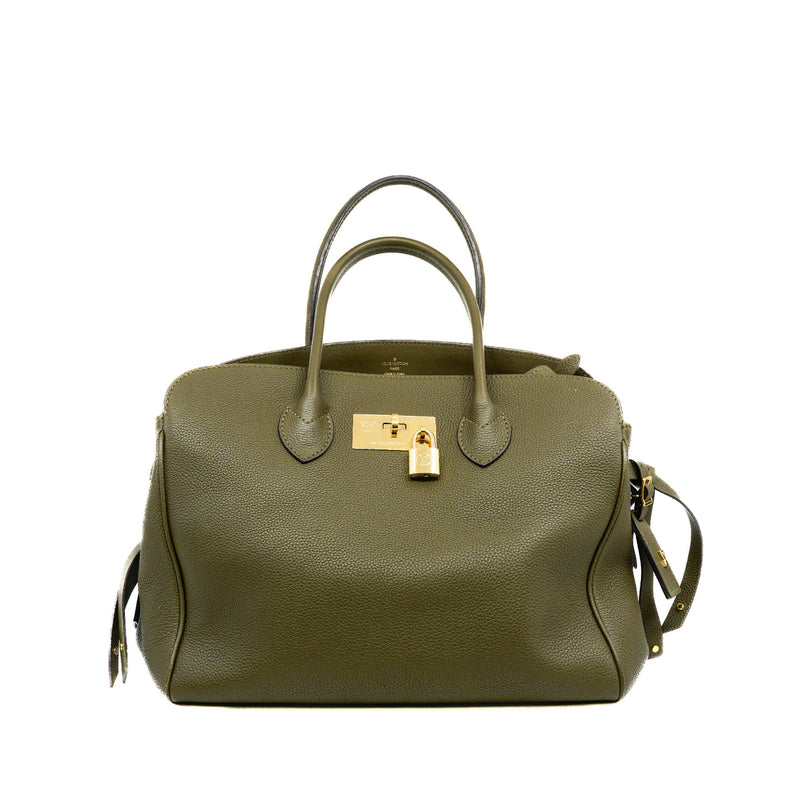 Veau Nuage Milla MM Green Handbag GHW - L'UXE LINK