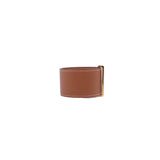 thumbnail Elan cuff bracelet in leather gold ghw - L'UXE LINK