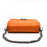 thumbnail New Medium Leboy Orange In Lambskin Leather PHW Seri 20