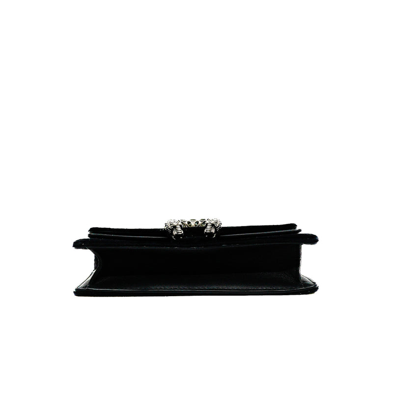 Mini Dionysus Velvet Super Mini Bag In Black SHW - L'UXE LINK