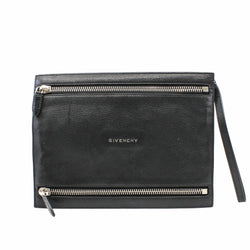 gvc clutch leather black  phw