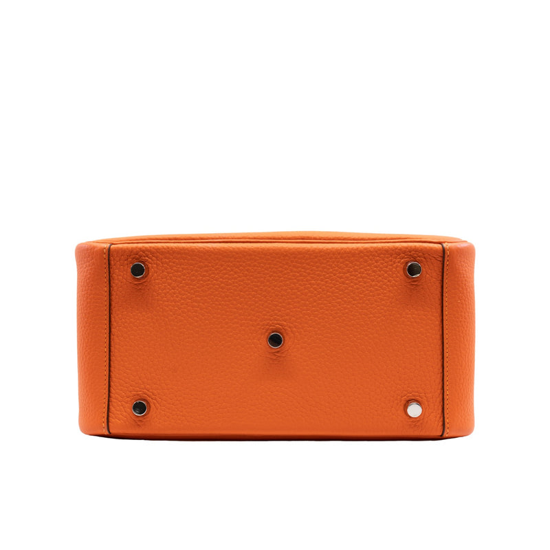 lindy 26cm in tc orange phw Y stamp with twilly and rodeo - L'UXE LINK