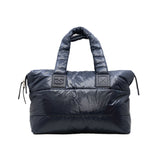 thumbnail Medium Coco Coon In Nylon And Leather Navy With Bordeaux Reversible Tote Bag Seri 13 - L'UXE LINK