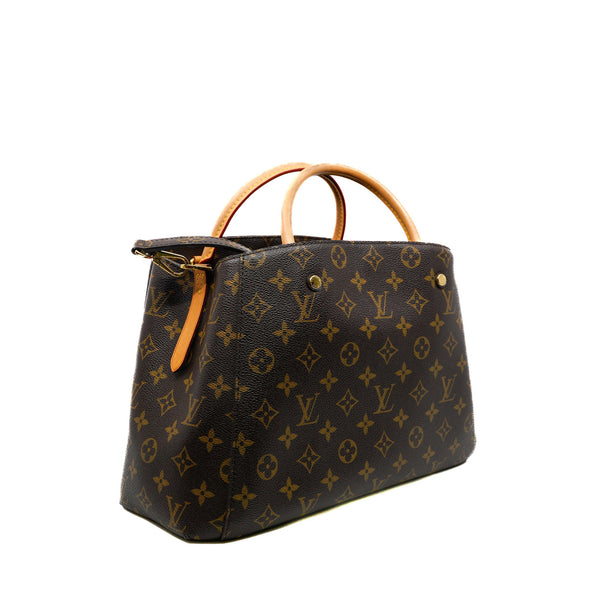 Montaigne MM Monogram Canvas GHW with Strap - L'UXE LINK