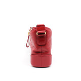 thumbnail Small Gabrielle In Red Aged Calfskin Leather Hobo Bag Multicolor Hardware Seri 27 - L'UXE LINK