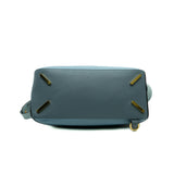 thumbnail Medium Puzzle Bag In Calfskin Blue and Skyblue PHW - L'UXE LINK