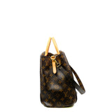 thumbnail Montaigne GM Monogram Canvas Top Handle Bag GHW With Strap - L'UXE LINK