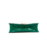 thumbnail Trunk Chain Green Brilliant Alligator Leather Wallet GHW - L'UXE LINK