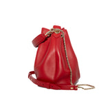 thumbnail Serpenti Small Forever Calf Leather Red Bucket Bag LGHW - L'UXE LINK