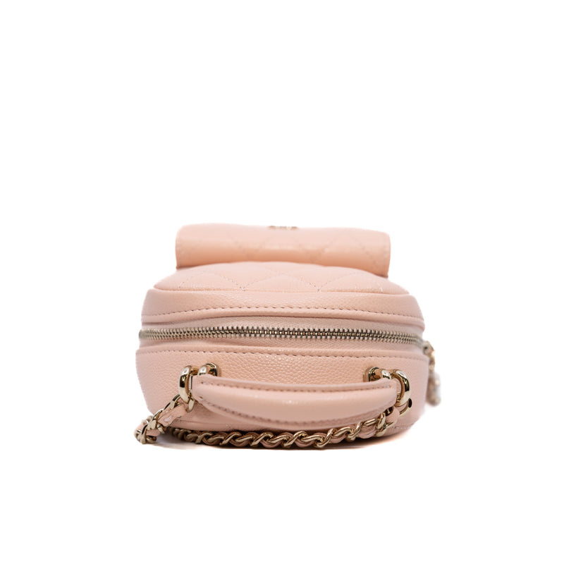 24C Caviar Mini Backpack/Crossbody Bag Light Pink GHW #XPA