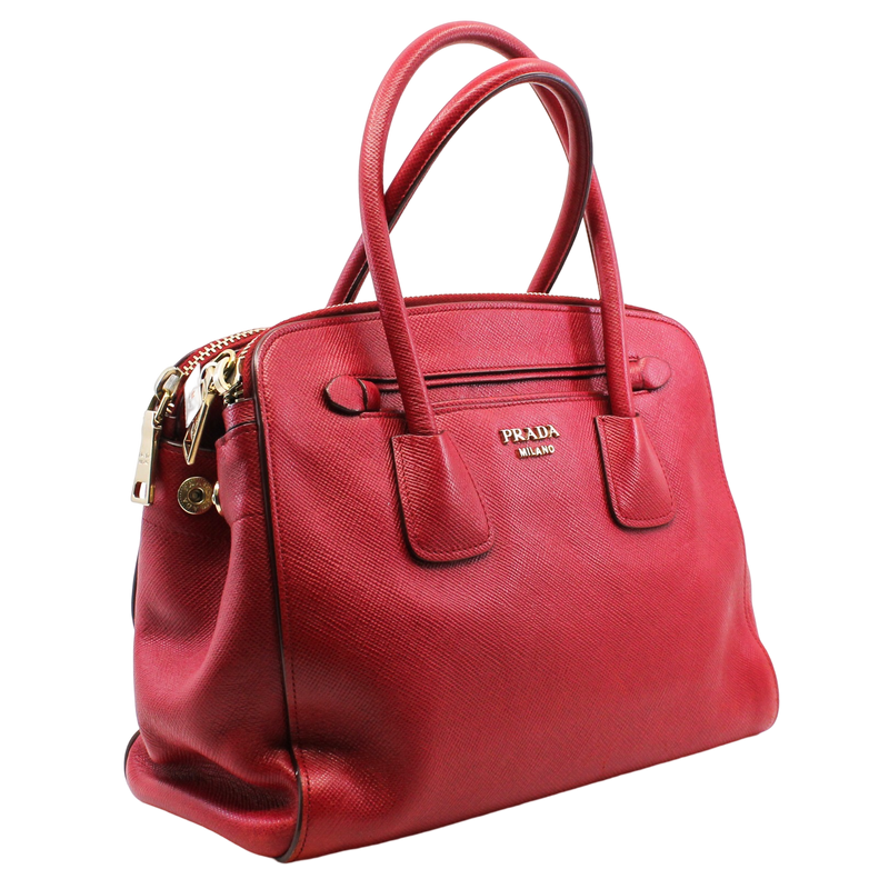 Double bag red ghw - L'UXE LINK