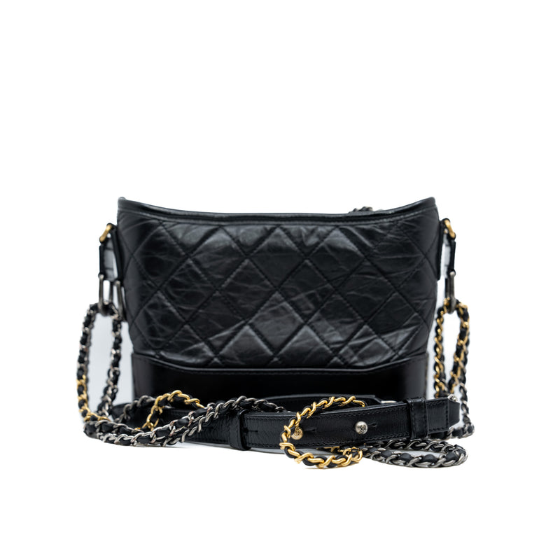 Small Gabrielle In Leather Black Multi Hardware Seri 27