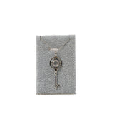 thumbnail Tiffany Atlas Key 18K White Gold And Diamond Silver Pendant Necklace - L'UXE LINK