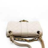 thumbnail Small CC Chain In White Quilted Calfskin Flap Handbag Multi Hardware Seri 26 - L'UXE LINK