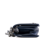 thumbnail Small Leboy In Navy Calfskin Leather Bag PHW Seri 26 - L'UXE LINK