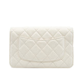 thumbnail Pearl Crush In White Lambskin Wallet On Chain GHW Seri 30 - L'UXE LINK