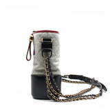 thumbnail Medium Gabrielle In Multi Calfskin Leather With Felt Logo Hobo Bag Multi Hardware Seri 24 - L'UXE LINK